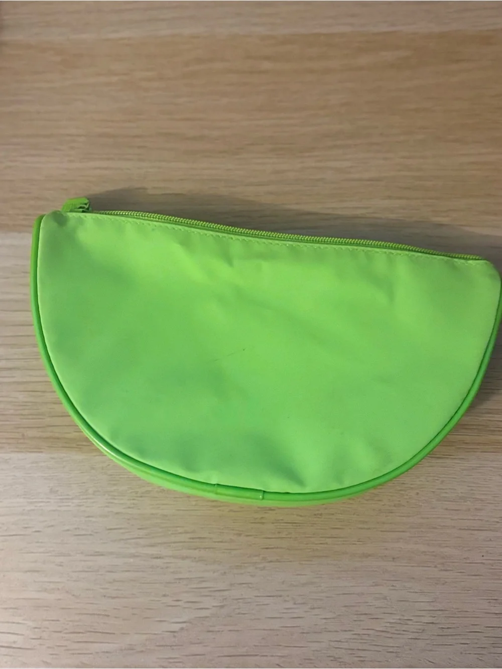 Clinique Butterfly Zip Pouch in Yellow and Lime Green